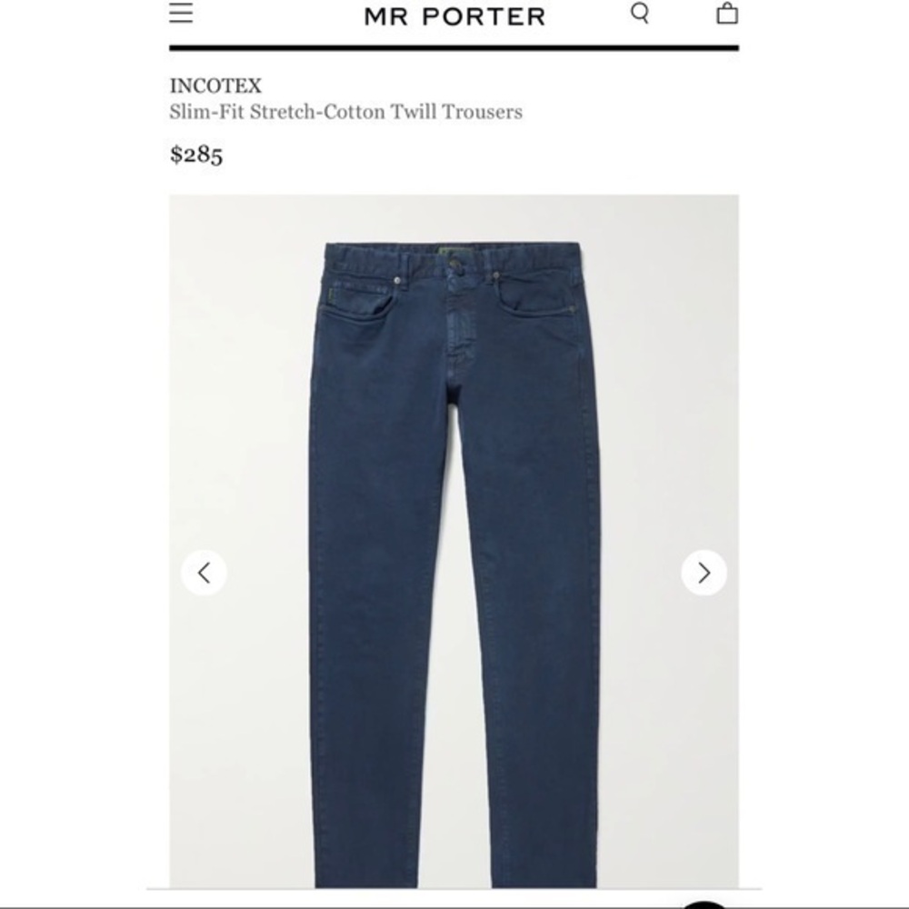 Incotex Cinquetasche Slim Fit Corduroy Pants